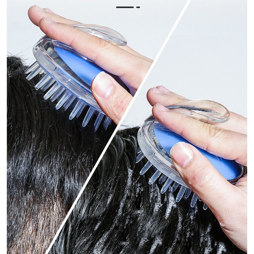 【藍總監】洗頭按摩刷 洗髮按摩刷 洗髮刷 按摩刷 洗髮神器 頭皮SPA 避免弄傷您的玉手 寵物洗澡按摩刷 頭皮按摩刷-細節圖4