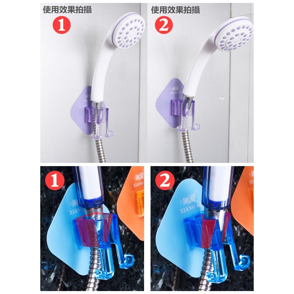 【藍總監】 蓮蓬頭無痕掛勾 超強無痕掛勾 蓮蓬頭掛勾 防水 無痕 蓮蓬頭支架 掛勾 底座 固定座 花灑-細節圖2