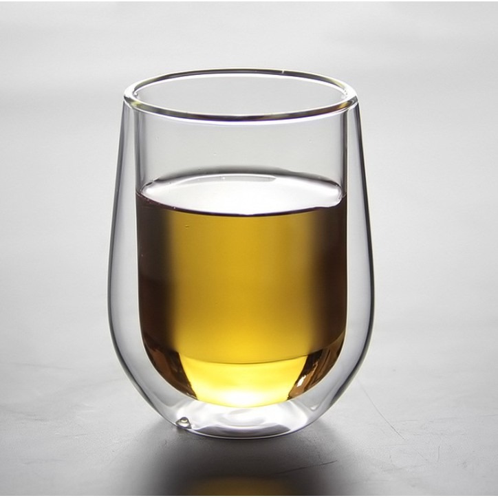 【藍總監】雙層玻璃杯 真空隔熱杯 高硼矽耐熱杯 230ml 雙層造型杯 創意玻璃杯 耐熱玻璃杯 玻璃杯 時尚玻璃杯-細節圖4