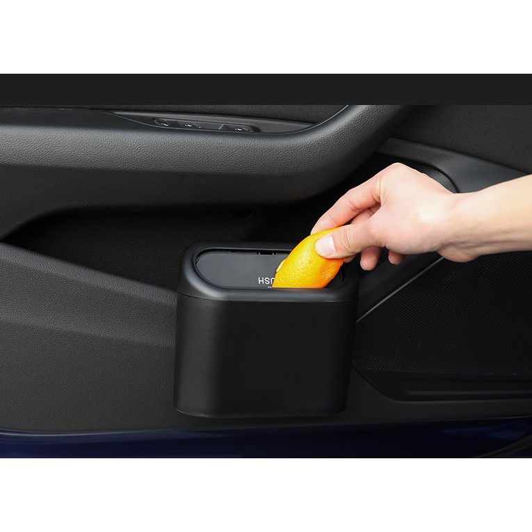 【藍總監】 汽車用垃圾桶 車內垃圾桶 按壓垃圾桶 小型垃圾桶 車用垃圾桶 車內垃圾桶 買就送垃圾袋2卷 SKODA-細節圖6