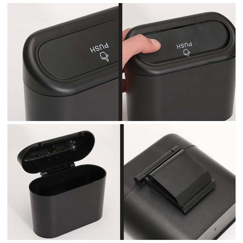 【藍總監】 汽車用垃圾桶 車內垃圾桶 按壓垃圾桶 小型垃圾桶 車用垃圾桶 車內垃圾桶 買就送垃圾袋2卷 SKODA-細節圖9