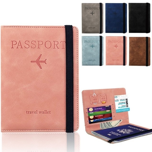 ✨全館免運✨ 皮革護照包 護照包 護照夾 RFID 防盜刷 SIM卡收納 證件夾 護照包 護照套 旅遊收納 證件包-細節圖2