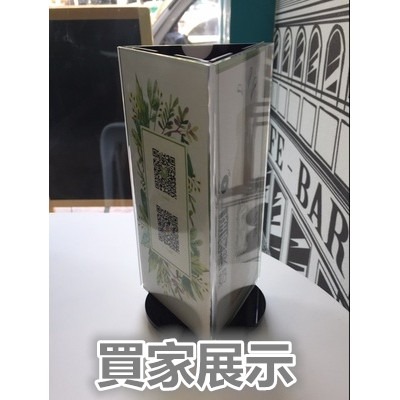 【藍總監】 展示用旋轉立牌 台灣獨家發售 三角旋轉立牌 旋轉桌牌 桌牌 餐廳用桌牌 旋轉招牌 三角立牌 餐廳專用-細節圖4