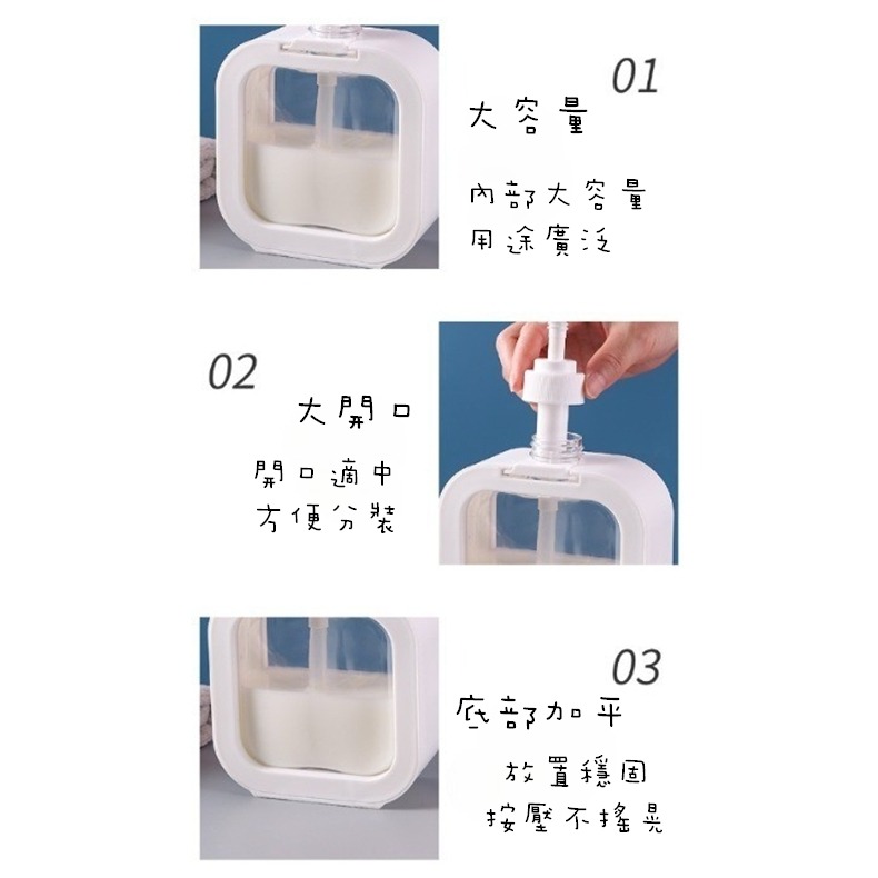 ✨全館免運✨ 按壓瓶 分裝瓶 按壓分裝瓶 分裝瓶白色 擠壓瓶 空瓶 空罐 乳液瓶 沐浴乳瓶 旅行 旅遊 分裝 分裝盒-細節圖8