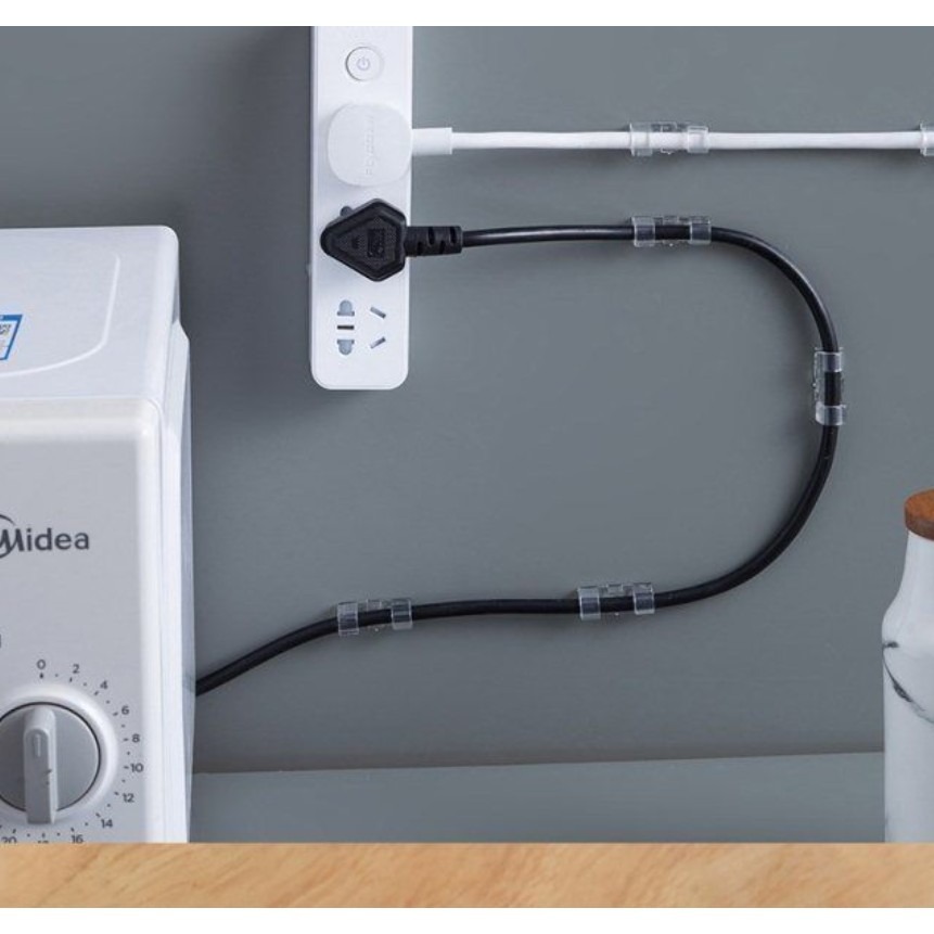【撿便宜專區】 延長線固定器 黏貼式 線材收納 理線器 插座固定器 整線器 整線夾 線材整理 電線扣 整線 線材固定器-細節圖3