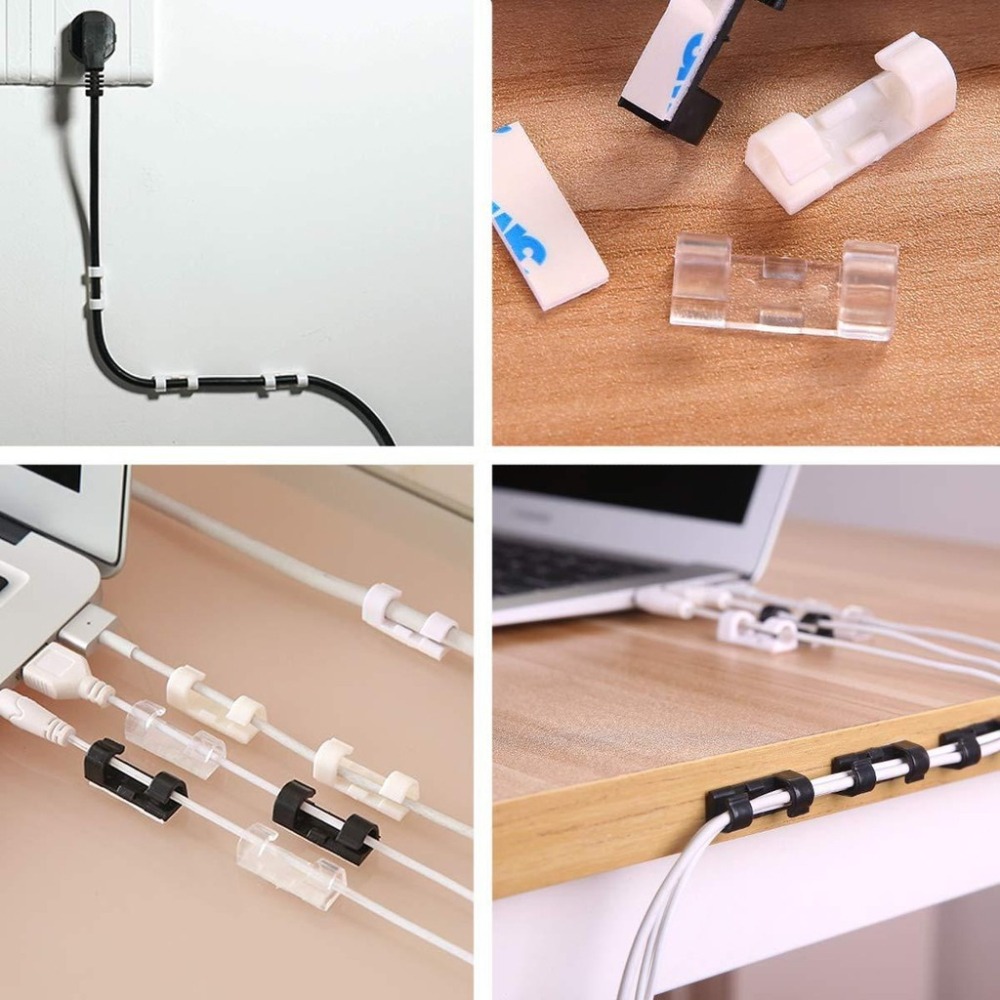 【撿便宜專區】 延長線固定器 黏貼式 線材收納 理線器 插座固定器 整線器 整線夾 線材整理 電線扣 整線 線材固定器-細節圖6