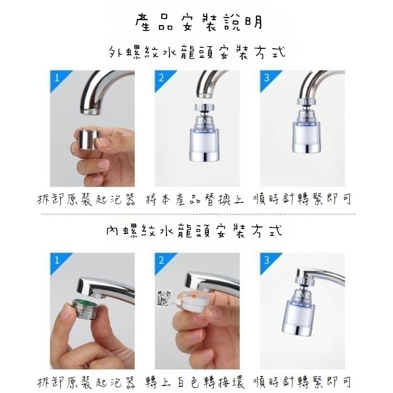 【撿便宜專區】水龍頭過濾器 過濾器 水龍頭延伸器 起泡器 濾心 淨水器 除氯 除氯過濾器 旋轉水龍頭 萬向水龍頭 浴室-細節圖9