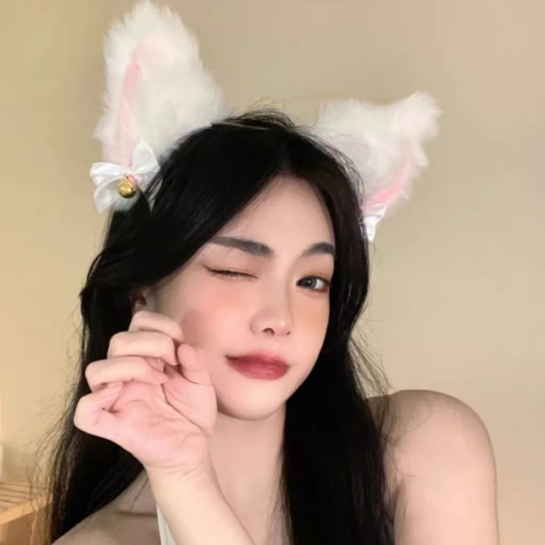 大號,白色,狐狸,耳朵,鈴鐺,貓耳,獸耳,狐狸耳,毛絨,頭飾,髮箍,萬聖節,聖誕節,兒童節,道具(夜店,尾牙,表演,禮物-細節圖4