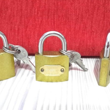 32mm 萬用 鎖頭 掛鎖 小鎖頭-3把鑰匙-(行李箱鎖、健身房、櫃子、置物櫃、防竊、防盜、電玩機台)-細節圖3