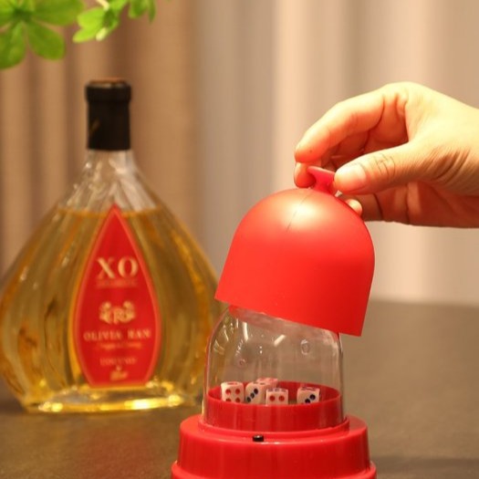 現貨-電動 骰盅機 +5顆骰子 全罩 自動 骰子機 避免作弊 壓大小 吹牛 過年 新年 團康 KTV 唱歌 喝酒 遊戲-細節圖2