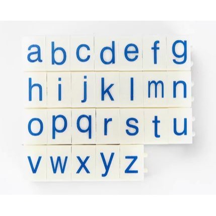 A~Z 橡皮英文字母章 字高1.7cm 可組合 字母印章 英文 美語 教學(教學印章 教具 認識 字母 橡皮章 組合章)-細節圖5
