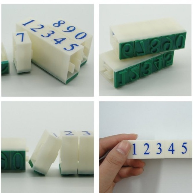 0~9 橡皮數字章 字高1.7cm 可組合 帳號印章 銀行帳號 電話 郵局 支票(教學印章 教具 認識 數字 橡皮章)-細節圖3