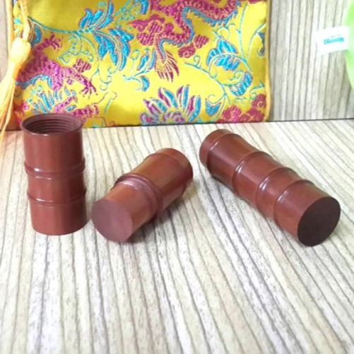 紫檀木,印章-二合一,6分+5分,子母章,竹子造型,節節高升,圓印,印鑑章,營業登記,私章,圓章,開戶,郵局,銀行,印鑑-細節圖2