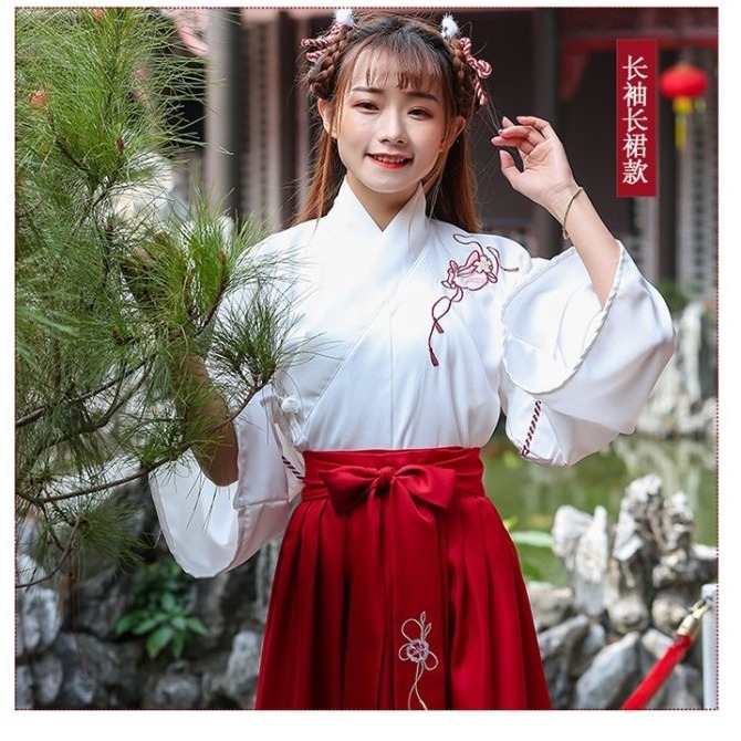台灣現貨-古裝 漢服 襦裙 Cos服 動漫服 表演服 角色扮演(Cosplay,道具服,夜店,主題派對,外拍,表演,熱舞-細節圖4