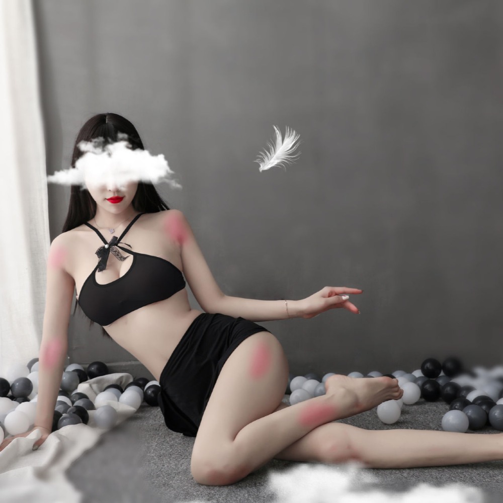 噴鼻血誘惑~若隱若現 角色扮演 OL 秘書服 掛脖 短裙 透視 情趣 火辣 誘惑(情趣內衣,深V,性感睡衣,露胸,鋼管舞-細節圖6