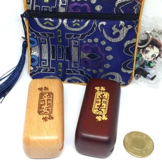 印章收納-質感-木盒-雷射雕刻 平安 印章盒,印鑑盒,印盒,圓章、方章都可放,耐用,美觀(木盒,圓章盒,方章盒)-細節圖3