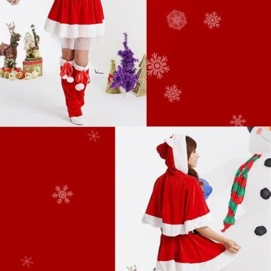 紅色 聖誕裝 聖誕節服裝 耶誕服裝 聖誕節 聖誕禮物 聖誕服 聖誕趴 party 聖誕舞會 交換 禮物 生日 表演 尾牙-細節圖2
