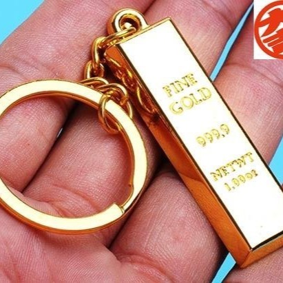 創意鑰匙圈-黃金,金條,金磚鑰匙圈 (鑰匙圈、鑰匙環、鑰匙扣、吊飾、生日禮物、招財、禮物、畢業禮物、金條、金磚、掛飾)-細節圖2