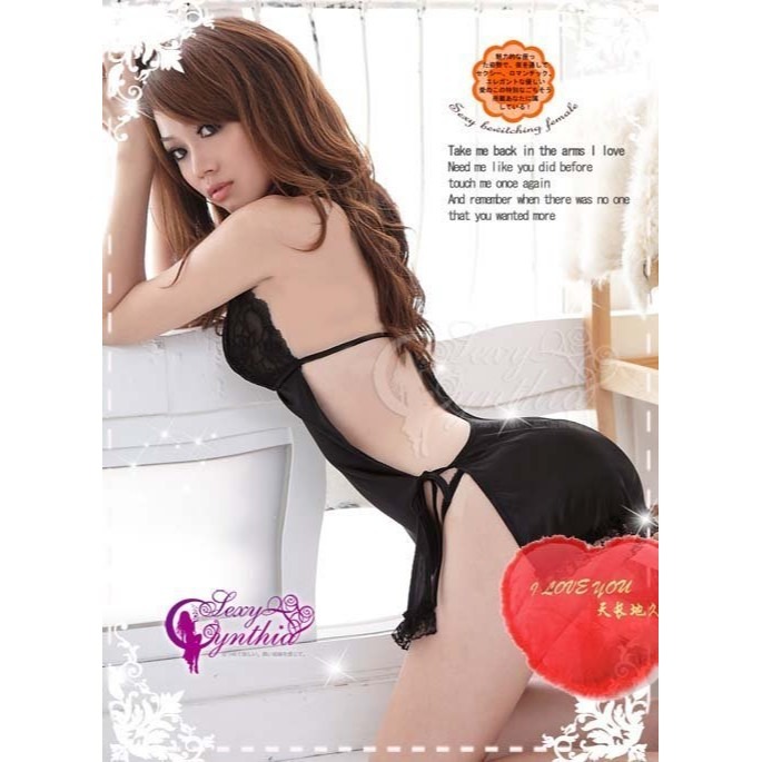 深V誘惑-蕾絲透視開叉短裙性感套裝(情趣內衣,情趣睡衣,角色扮演,情趣,性感睡衣,馬甲,蕾絲,制服,夜店,派對,套裝)-細節圖3