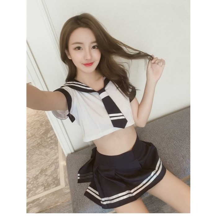 性感 日韓 學生服 水手服 制服 表演服 誘惑(情趣內衣,角色扮演,展場表演,派對,夜店,派對,鋼管舞,表演,檳榔西施)-細節圖2
