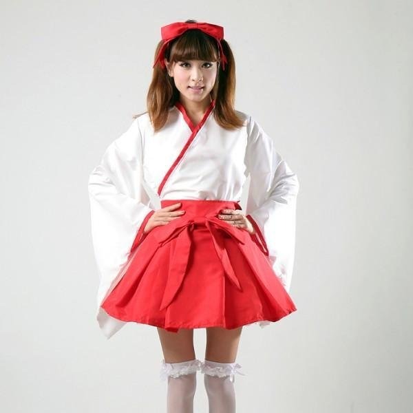 日式 振袖 巫女服 和服 cos服 動漫服 萬聖節 聖誕節 服裝(尾牙,道具服,舞會,夜店,派對,表演,外拍,表演服)-細節圖2