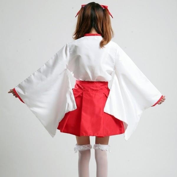 日式 振袖 巫女服 和服 cos服 動漫服 萬聖節 聖誕節 服裝(尾牙,道具服,舞會,夜店,派對,表演,外拍,表演服)-細節圖6