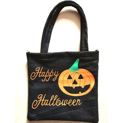 萬聖節 糖果袋 不給糖 就搗蛋 南瓜 蜘蛛 小提袋 不織布 提袋 幼兒園 幼童 變裝 派對 化裝 袋子 道具 幼稚園-細節圖3