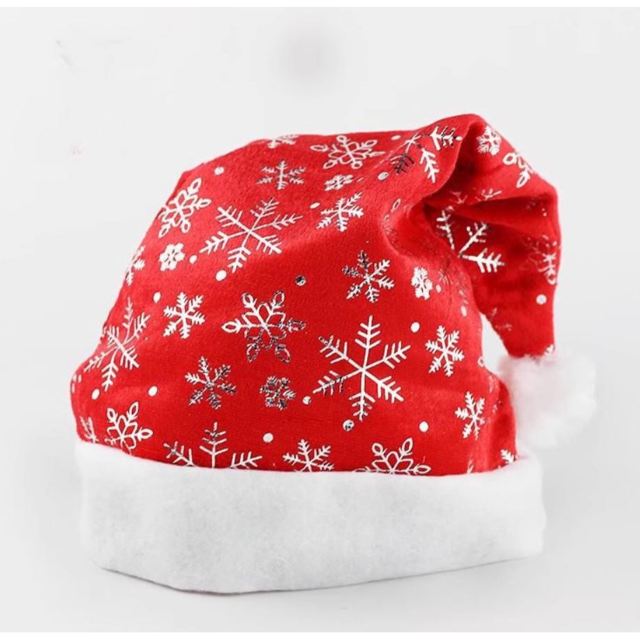 雙層 加厚 聖誕帽 聖誕節 服裝 帽子 雪花 金 銀 色(平安夜、聖誕、禮物、交換、聖誕趴、party、舞會、服裝、成人-細節圖5