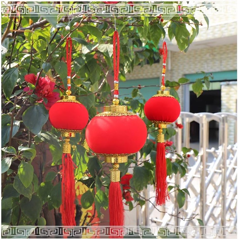 現貨-新年 過年 喜氣 燈籠 造型 福 植絨 流蘇 掛飾 吊飾 春節 居家 玄關 裝飾品 擺飾 喜慶 客廳 車子 盆栽-細節圖5