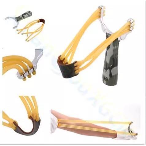 (快速出貨-桃園)迷彩 三卡 六股 強力 彈弓 合金 精準 趣味 競技 遊戲(生存、高速、加速、耐用、打魚、打鳥、打獵)-細節圖3