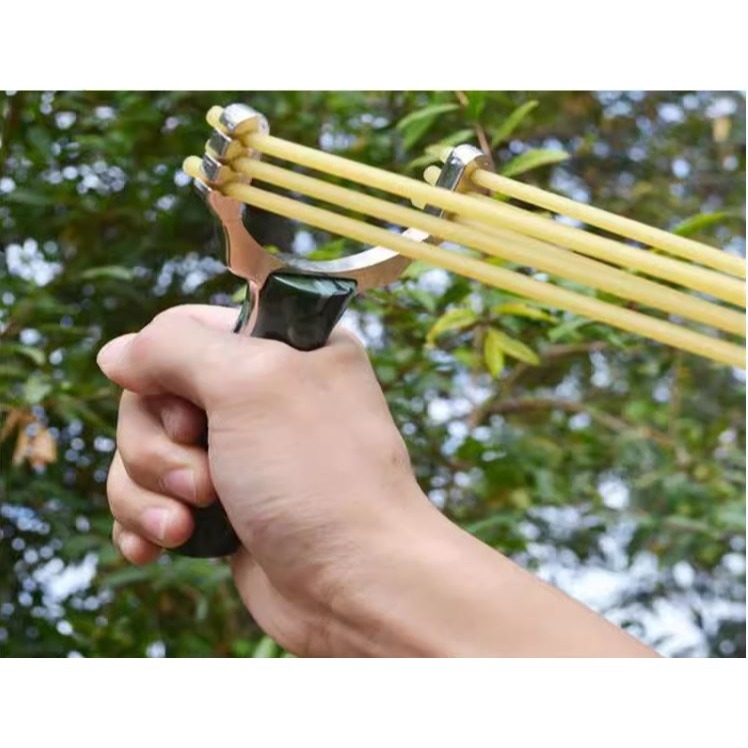 (快速出貨-桃園)迷彩 三卡 六股 強力 彈弓 合金 精準 趣味 競技 遊戲(生存、高速、加速、耐用、打魚、打鳥、打獵)-細節圖7