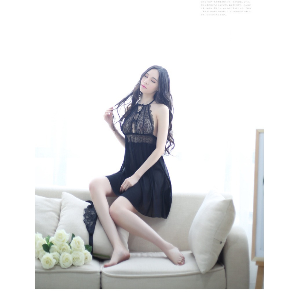 (快速出貨-桃園)薄紗 性感 透視 誘惑 深V 若隱若現 睡衣 情趣 服(內衣,睡衣,夜店,藝術寫真,旅拍服,酒店,挑逗-細節圖4