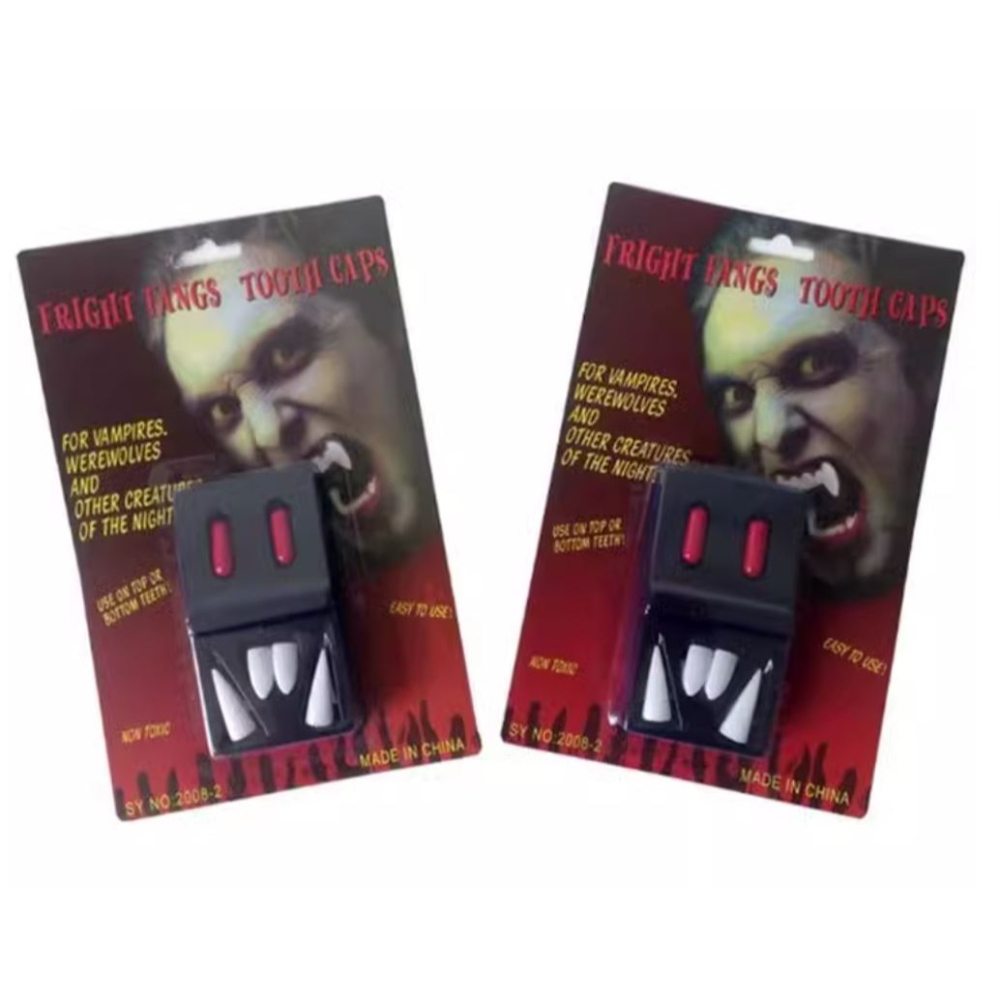 (快速出貨-桃園)吸血鬼 假牙 假血 牙套 牙齒 道具 萬聖節 變裝 派對 化裝 舞會 殭屍 魔鬼 尖牙 表演服 嚇人-細節圖2
