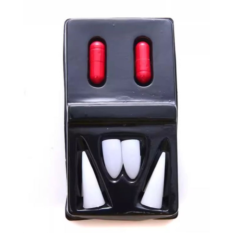 (快速出貨-桃園)吸血鬼 假牙 假血 牙套 牙齒 道具 萬聖節 變裝 派對 化裝 舞會 殭屍 魔鬼 尖牙 表演服 嚇人-細節圖4