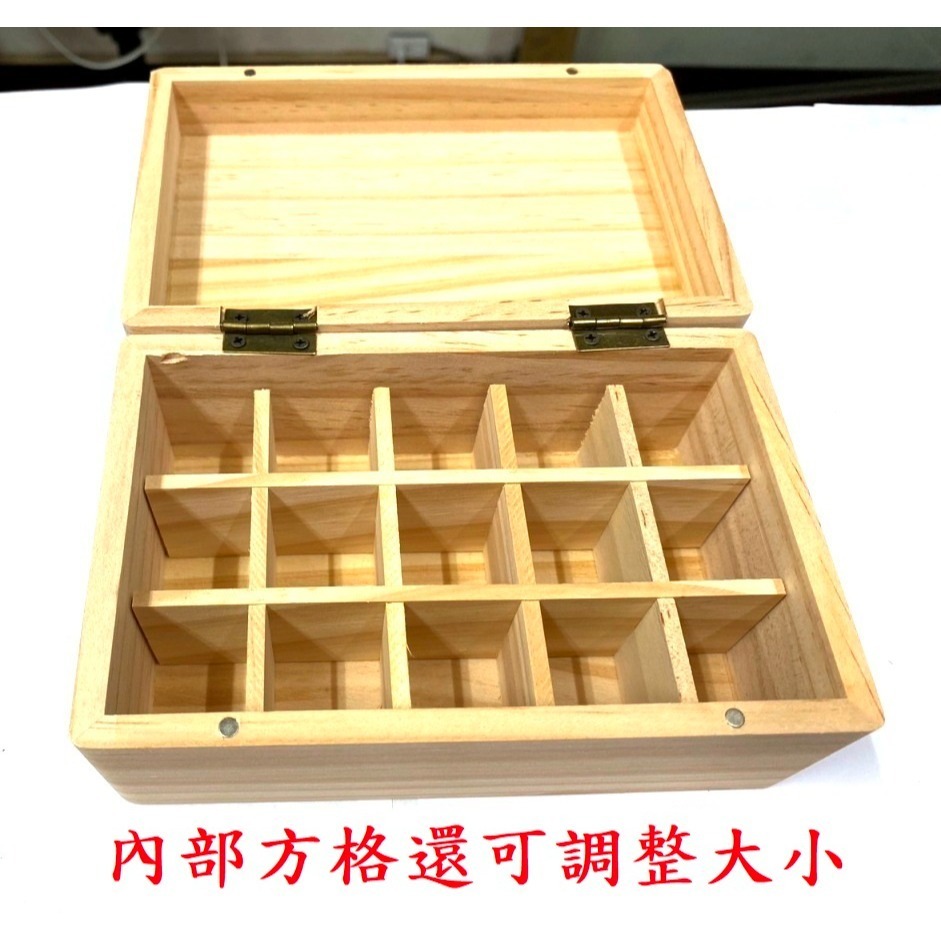 (快速出貨-桃園)印章收納-木盒-15格-內部可調整-印章盒,印鑑盒,宮廟章,神明章,加長 印章,收納盒,印盒,關防章盒-細節圖2