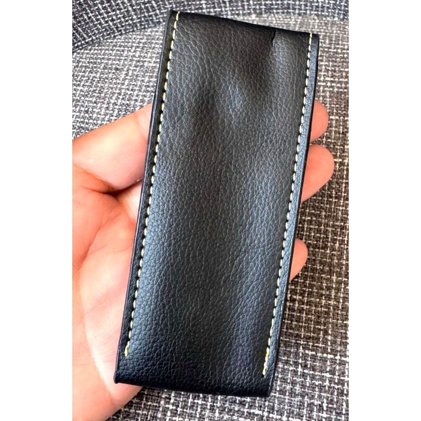 (快速出貨-桃園)質感 皮套 收納袋 印章 印章袋 印鑑章 精油 口紅 開瓶器 皮革 保護套 摺疊刀 小刀 收納 皮袋-細節圖7