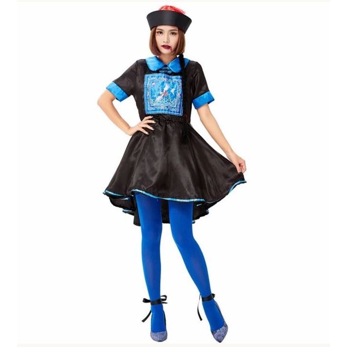 (快速出貨-桃園)萬聖節(殭屍服)整套 再送(符咒+紋身貼)殭屍裝 殭屍 衣服 服裝 表演服 派對 清明節 鬼月 變裝-細節圖2