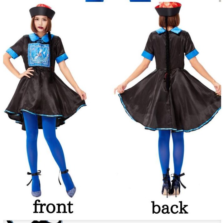 (快速出貨-桃園)萬聖節(殭屍服)整套 再送(符咒+紋身貼)殭屍裝 殭屍 衣服 服裝 表演服 派對 清明節 鬼月 變裝-細節圖6