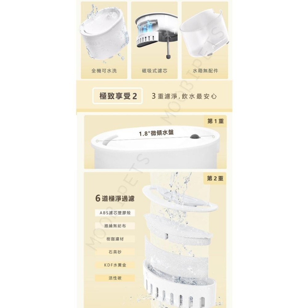 【姆比】Pawpaw Pet 寵物飲水機 無限不插電200天續航🔋一體式水盤簡單好用❗ 寵物喝水 寵物飲水 有哈 Uah-細節圖6