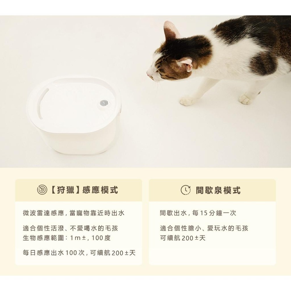 【姆比】Pawpaw Pet 寵物飲水機 無限不插電200天續航🔋一體式水盤簡單好用❗ 寵物喝水 寵物飲水 有哈 Uah-細節圖9