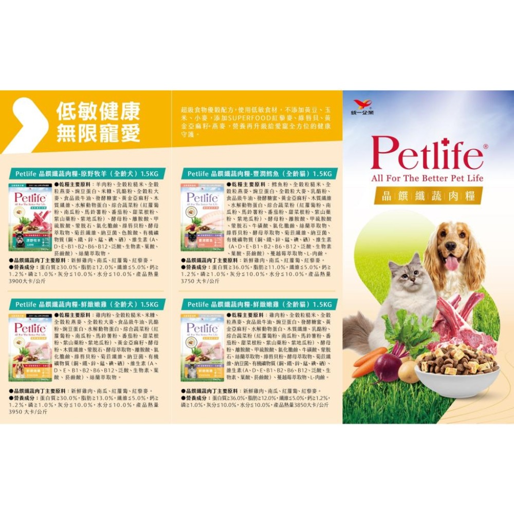 【姆比】直接免運❗Petlife 晶饌纖蔬肉糧 犬貓凍乾飼料 貓凍乾飼料 狗狗凍乾飼料 貓飼料 狗飼料 寵物凍乾 貓凍乾-細節圖4