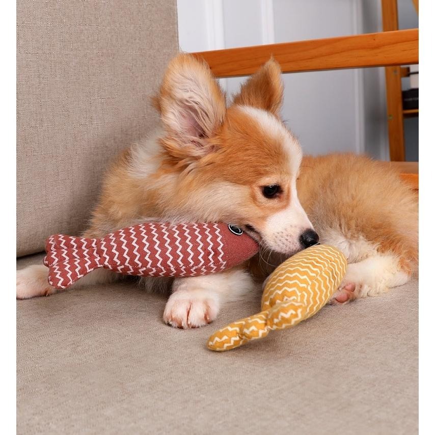 【姆比】麻布貓薄荷魚抱枕🐟 貓咪魚抱枕 貓咪紓壓 逗貓玩具 犬貓玩具 犬貓抱枕 貓薄荷玩具 貓咪啃咬 貓草魚 貓草-細節圖6