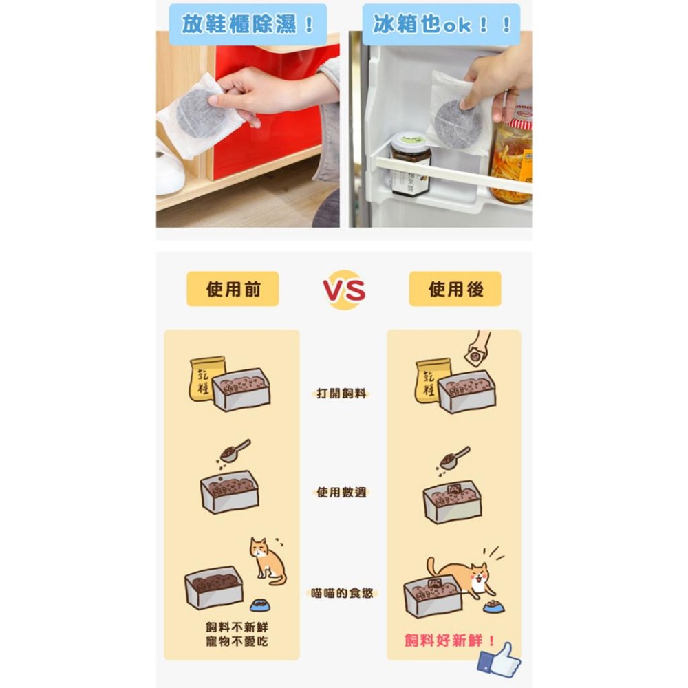【姆比】喝水/飼料保鮮 好喵招🐈 下殺❗(可混搭) 寵物飼料保鮮乾燥活性碳包 飲水過濾活性碳 寵物飲水炭片 飼料乾燥-細節圖5