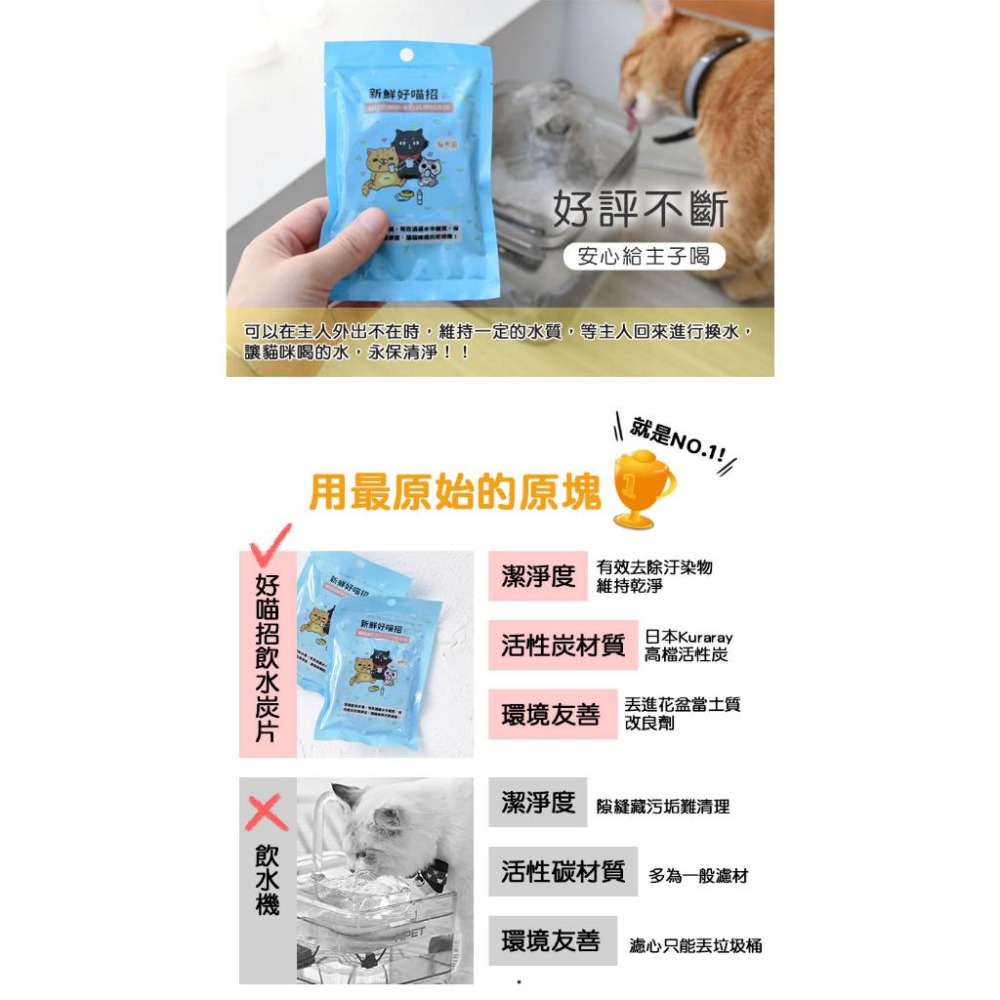 【姆比】喝水/飼料保鮮 好喵招🐈 下殺❗(可混搭) 寵物飼料保鮮乾燥活性碳包 飲水過濾活性碳 寵物飲水炭片 飼料乾燥-細節圖9