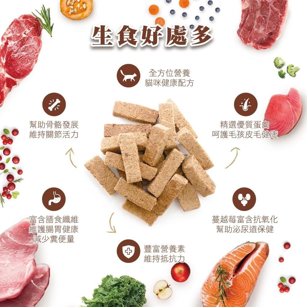 【姆比】肉鮮生貓凍乾主食 90%鮮肉✚10%超級食物 貓咪凍乾 貓凍乾主食 貓凍乾 貓飼料 寵物飼料 肉鮮生 肉先生-細節圖3