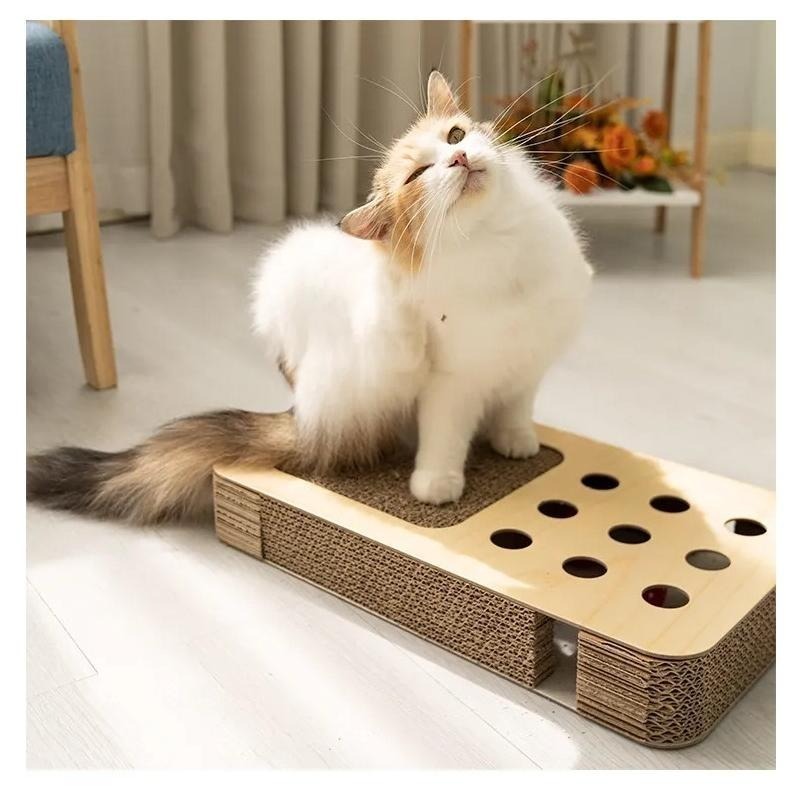 【姆比】喵玩意貓抓板 彈珠檯造型貓抓板 鈴鐺貓抓板 貓抓板彈珠檯 貓咪鈴鐺 貓抓屋 貓抓玩具 抓跳台 貓抓板 貓睡窩-細節圖5