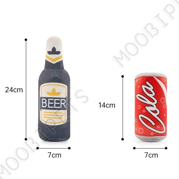 【姆比】狗狗玩具 貓咪玩具 飲料造型🍾 啃咬玩具 貓抱枕 狗抱枕 響紙抱枕狗玩具 逗貓玩具 貓咪紓壓 狗狗紓壓 寵物玩具-細節圖4