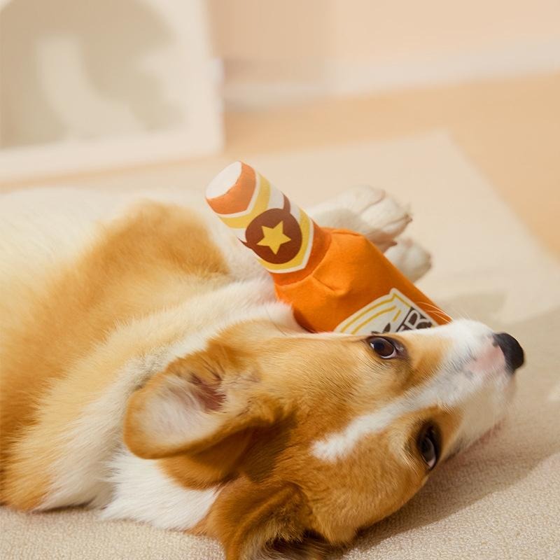 【姆比】狗狗玩具 貓咪玩具 飲料造型🍾 啃咬玩具 貓抱枕 狗抱枕 響紙抱枕狗玩具 逗貓玩具 貓咪紓壓 狗狗紓壓 寵物玩具-細節圖8