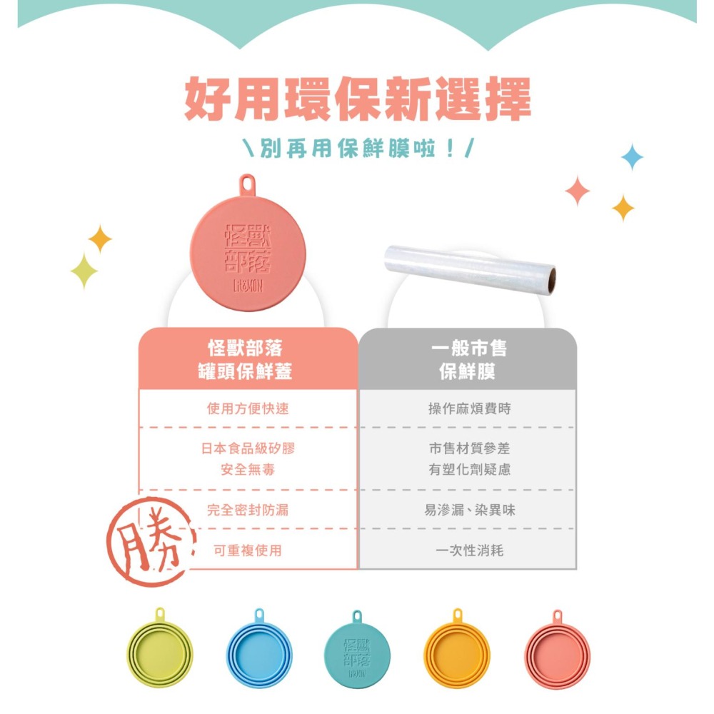 【姆比】怪獸部落MIT罐頭保鮮蓋 ✨100%台灣製×日本食品級矽膠✨ 萬用蓋 罐頭蓋 罐頭保鮮 罐頭保鮮蓋 罐頭湯匙-細節圖3