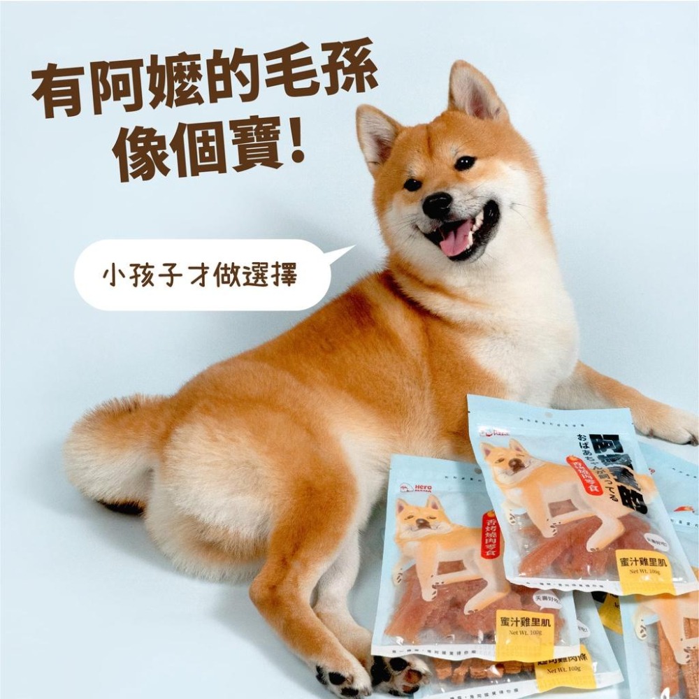 【姆比】HeroMama 阿嬤養的 香烤燒肉零食 100g 台灣製造 嚴選優質鮮肉 狗零食 犬零食 寵物零食 寵物肉乾-細節圖2